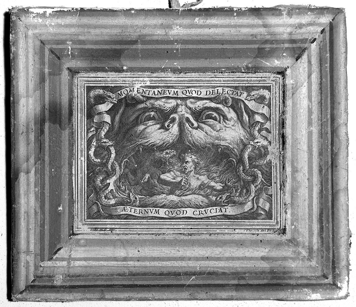 anima dannata (stampa smarginata, serie) di Del Po Teresa, Del Po Giacomo (secc. XVII/ XVIII)