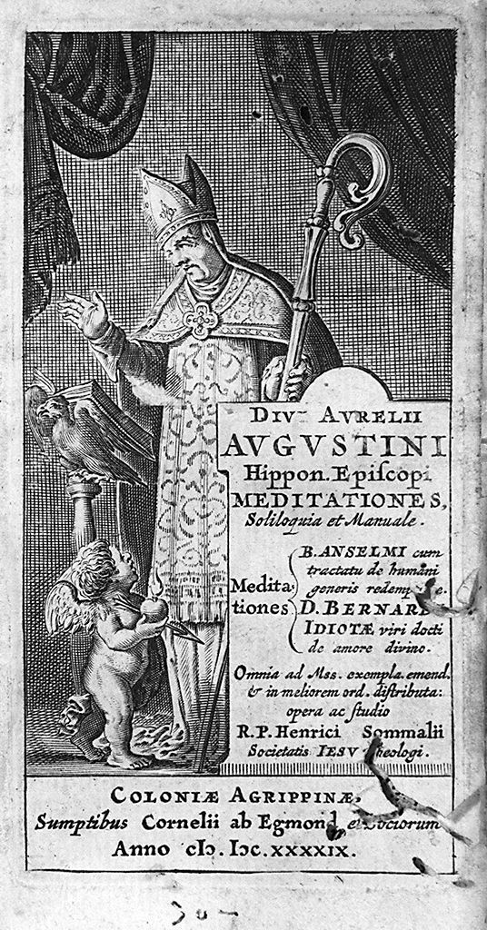 sant'Agostino (stampa) - ambito tedesco (sec. XVII)