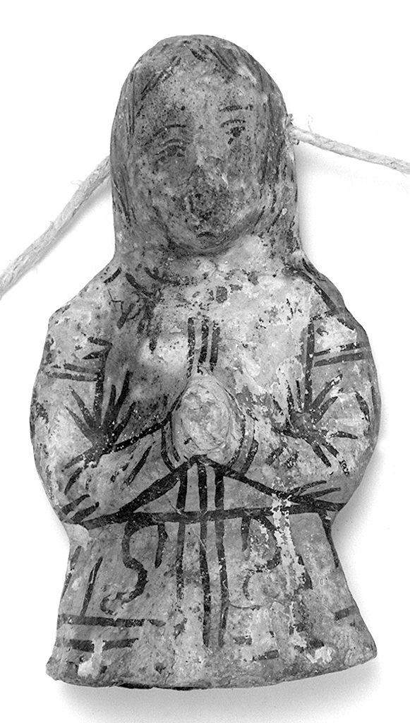 busto di figura orante (ex voto antropomorfo) - valdelsano (secc. XVII/ XVIII)