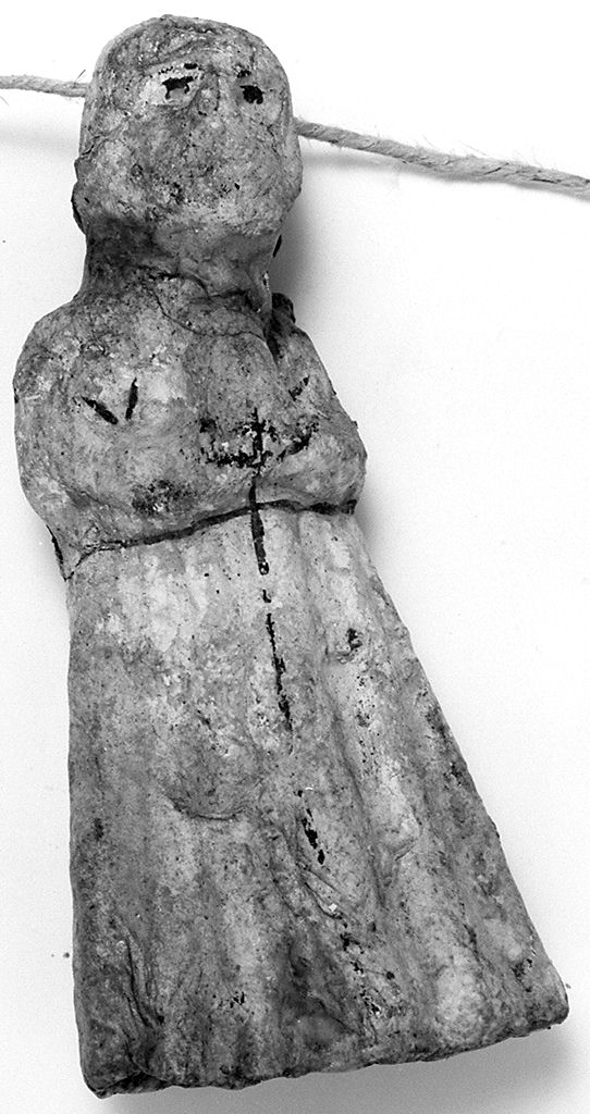 busto di figura orante (ex voto antropomorfo) - valdelsano (secc. XVII/ XVIII)