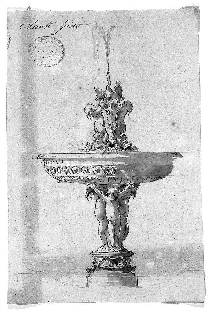 fontana (disegno) di Danti Gino (sec. XIX)
