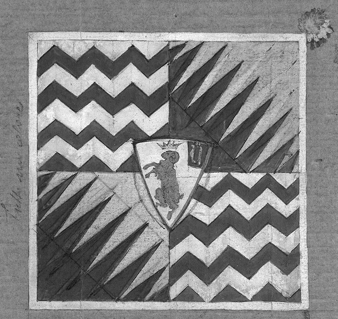stemma della contrada di Valdimontone (disegno, elemento d'insieme) di Marzi Bruno (sec. XX)