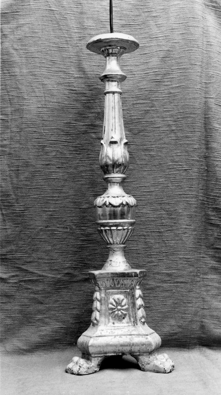 candeliere, serie - bottega toscana (inizio sec. XIX)
