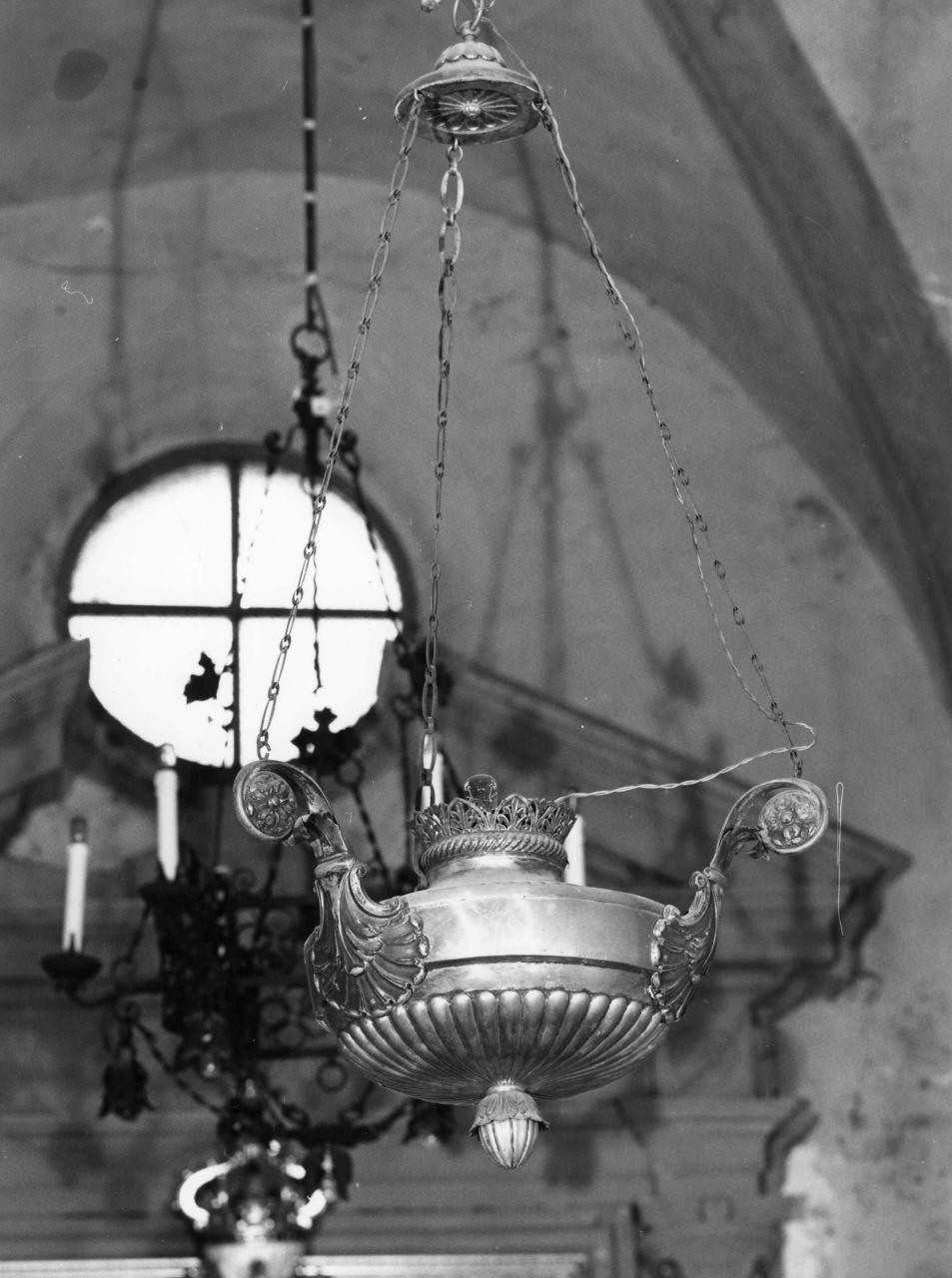 lampada da chiesa - bottega toscana (sec. XIX)