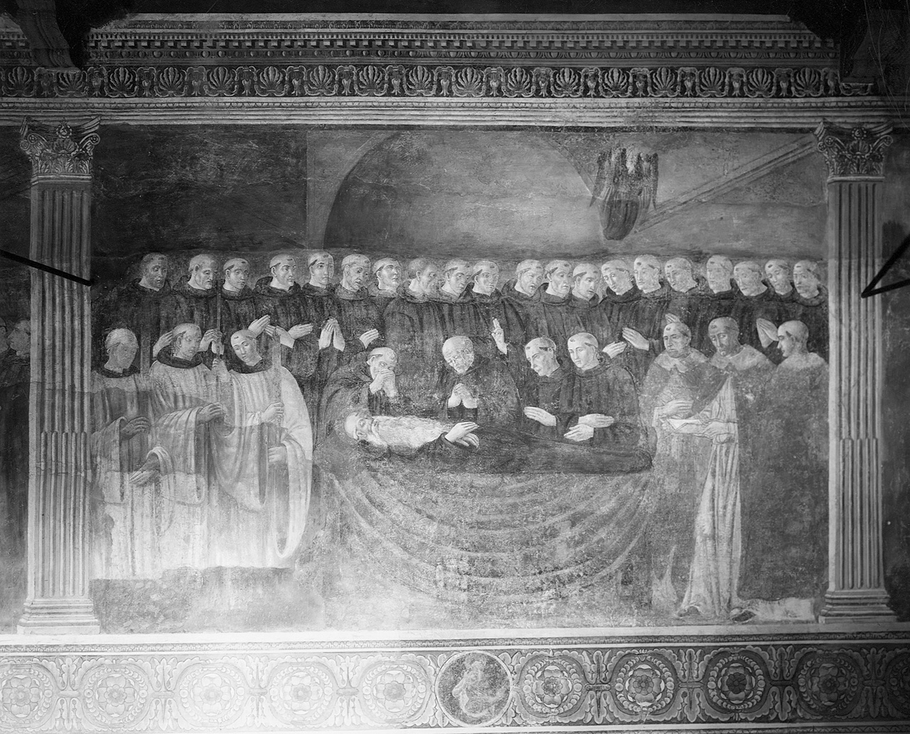 morte di San Benedetto (dipinto) di Filippelli Filippo (sec. XV)