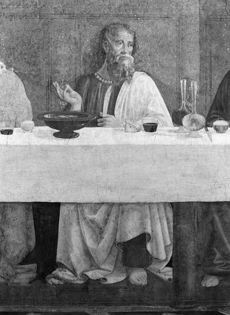ultima cena (dipinto) di Bigordi Domenico detto Domenico Ghirlandaio, Bigordi Davide detto Davide Ghirlandaio (sec. XV)