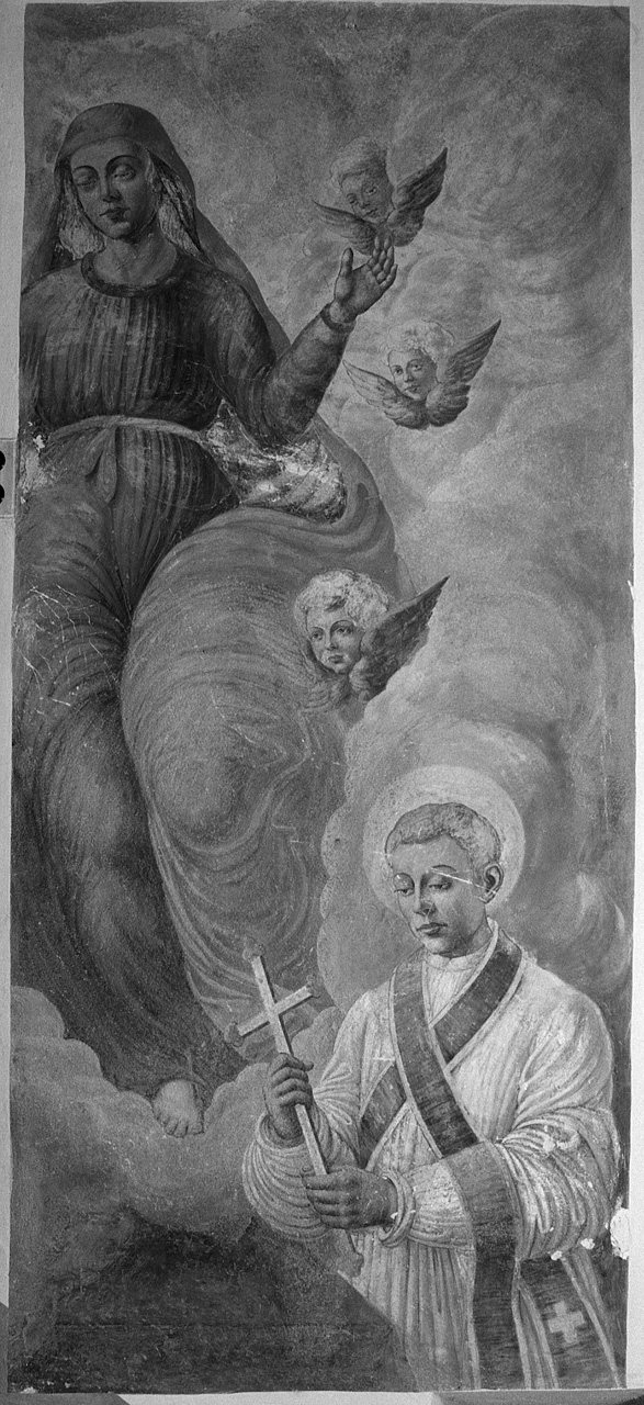 Madonna Assunta con san Giovanni (dipinto, frammento) di Veli Benedetto (sec. XVII)