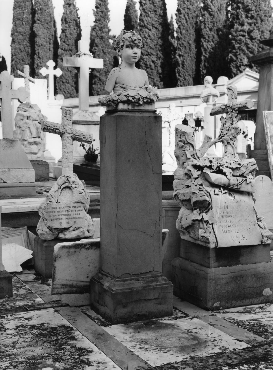 busto ritratto di Mario Marinelli (monumento funebre) - ambito toscano (fine/inizio secc. XIX/ XX)