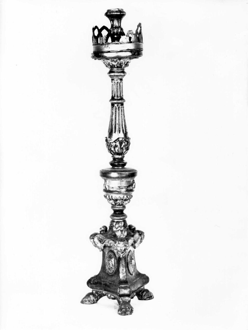 candelabro da chiesa - bottega toscana (sec. XIX)
