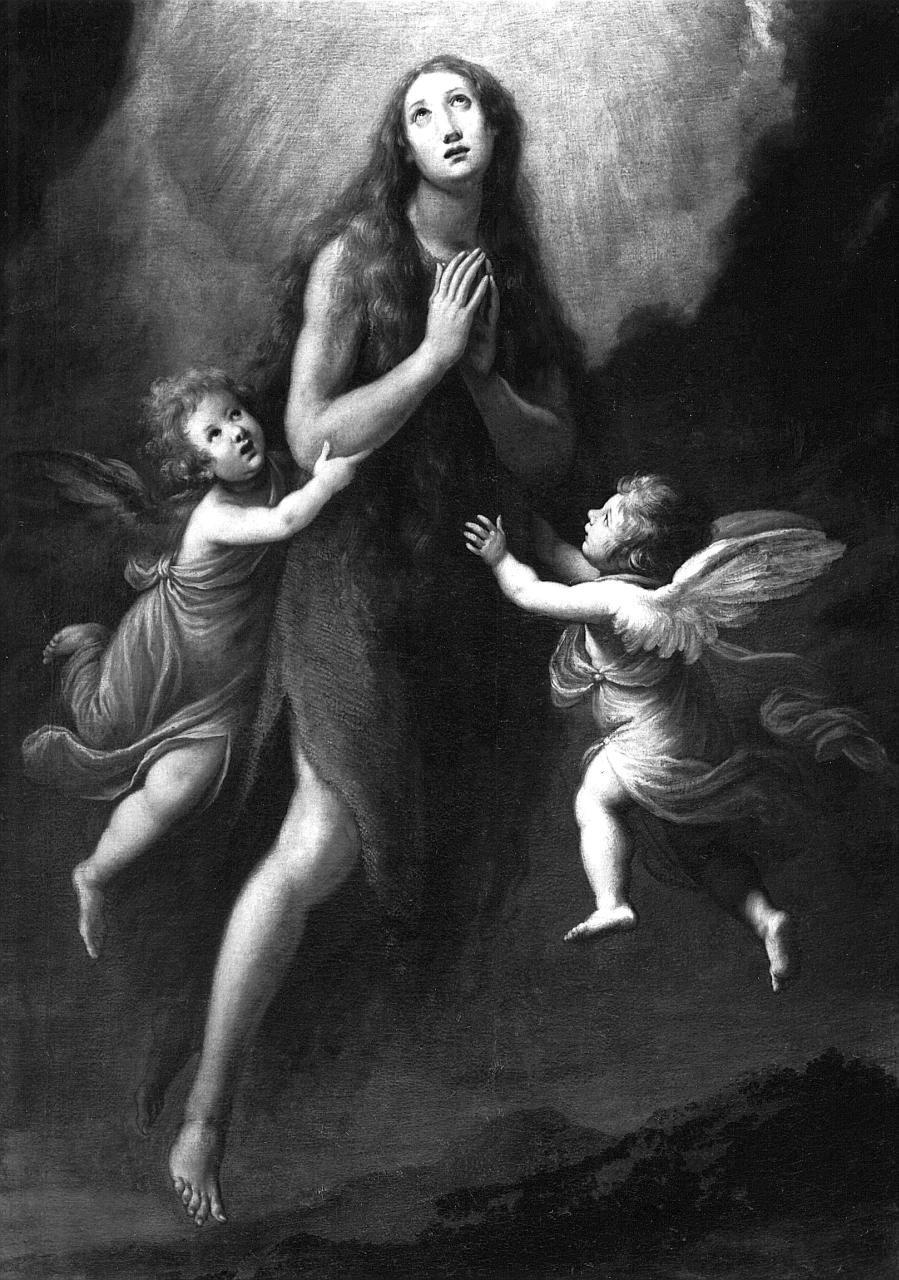 Santa Maria Maddalena portata in cielo dagli angeli (dipinto) di Rosselli Matteo (sec. XVII)