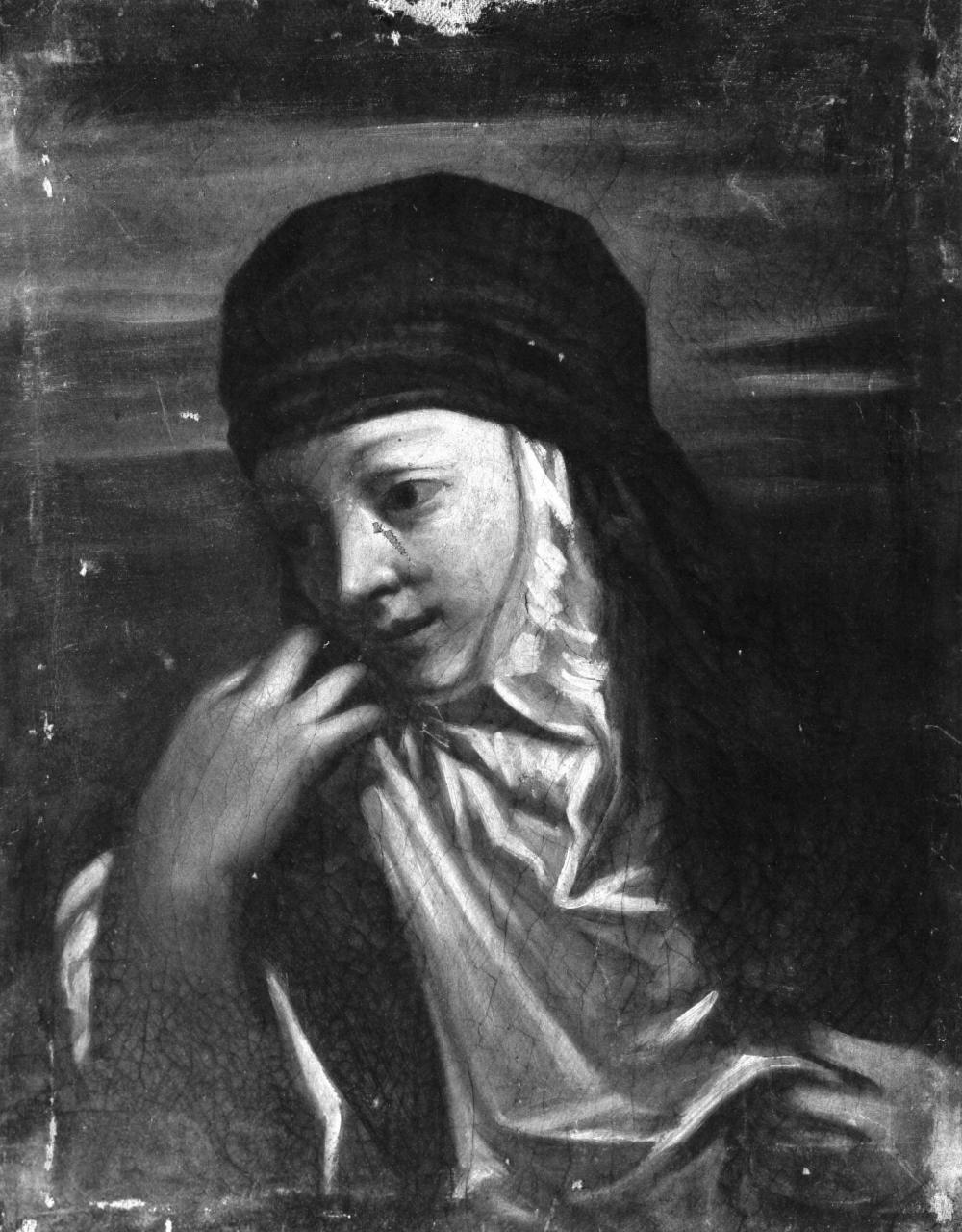 busto femminile (dipinto) - ambito italiano (sec. XVIII)