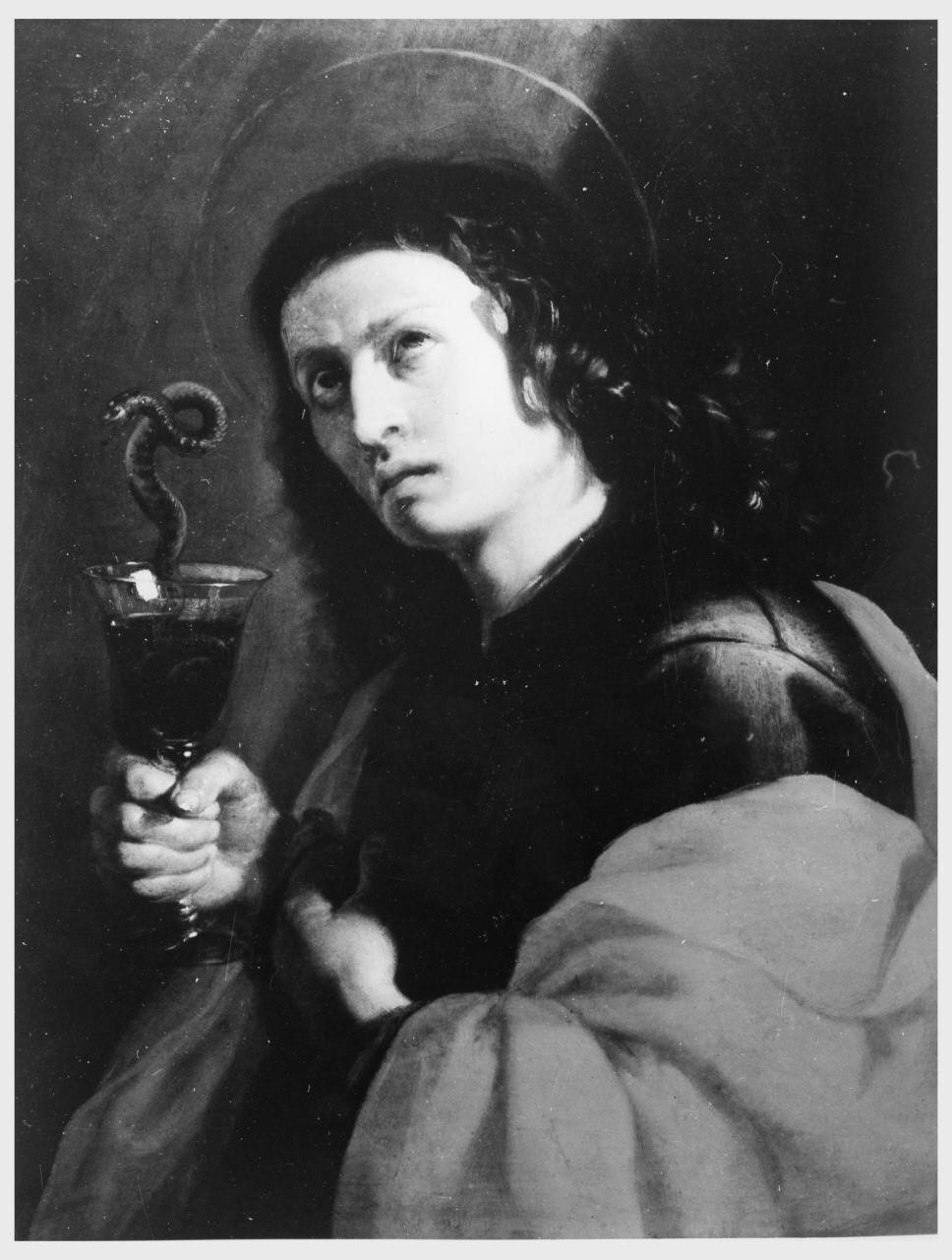 San Giovanni Evangelista beve dal calice avvelenato (dipinto) di Mei Bernardino (sec. XVII)