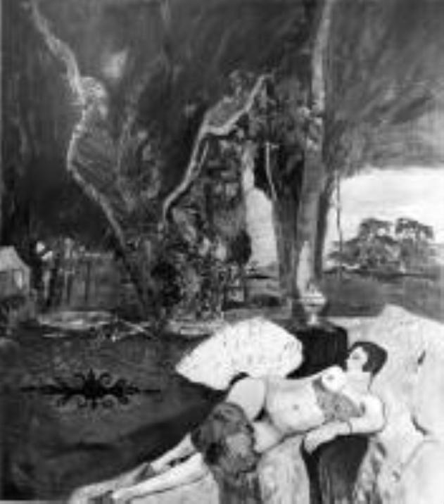 La Venere di Peyloubère, figura femminile nuda (dipinto) di Cavaglieri Mario Oddone (sec. XX)