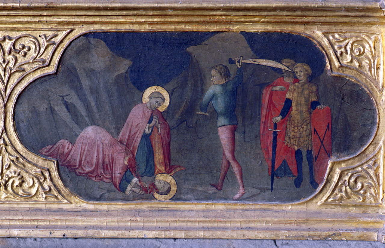 martirio di San Cosma e San Damiano (scomparto di predella) di Manzini Andrea detto Andrea di Giusto (attribuito) (sec. XV)