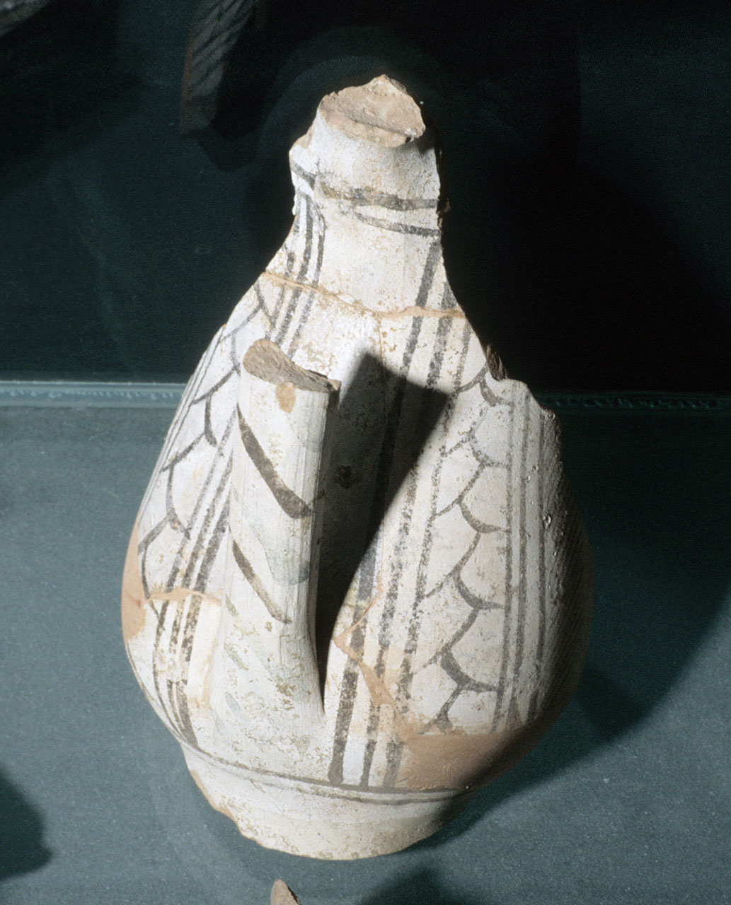 vaso, frammento - bottega toscana (sec. XIV)