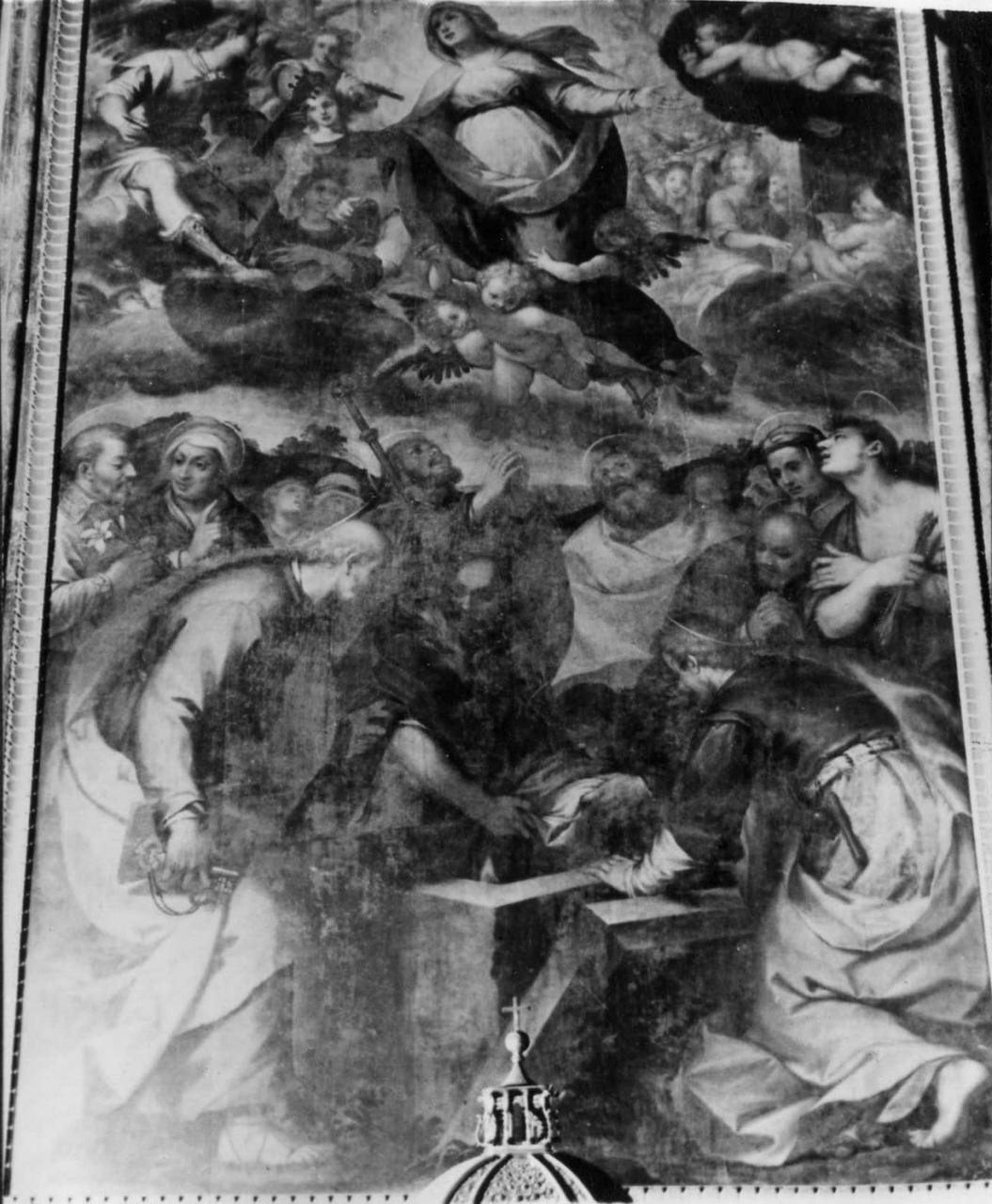 assunzione della Madonna (dipinto) di Paggi Giovanni Battista (sec. XVI)