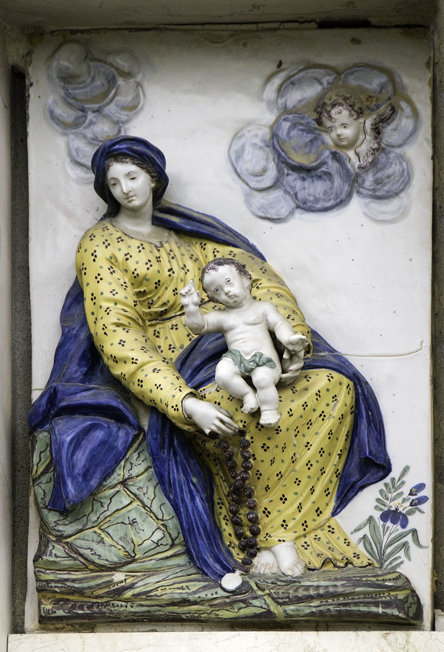 Madonna del Rosario (rilievo) - manifattura di Doccia (seconda metà sec. XIX)
