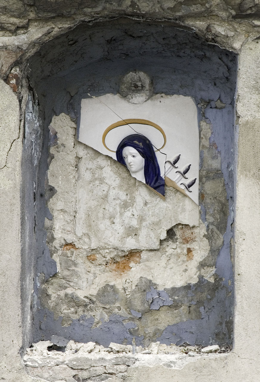 Madonna dei Sette Dolori, Madonna trafitta da sette spade (rilievo) - manifattura di Doccia (sec. XIX)