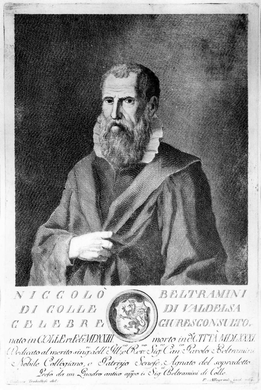 ritratto di Niccolò Beltramini (stampa) di Allegrini Francesco, Traballesi Giuliano (sec. XVIII)