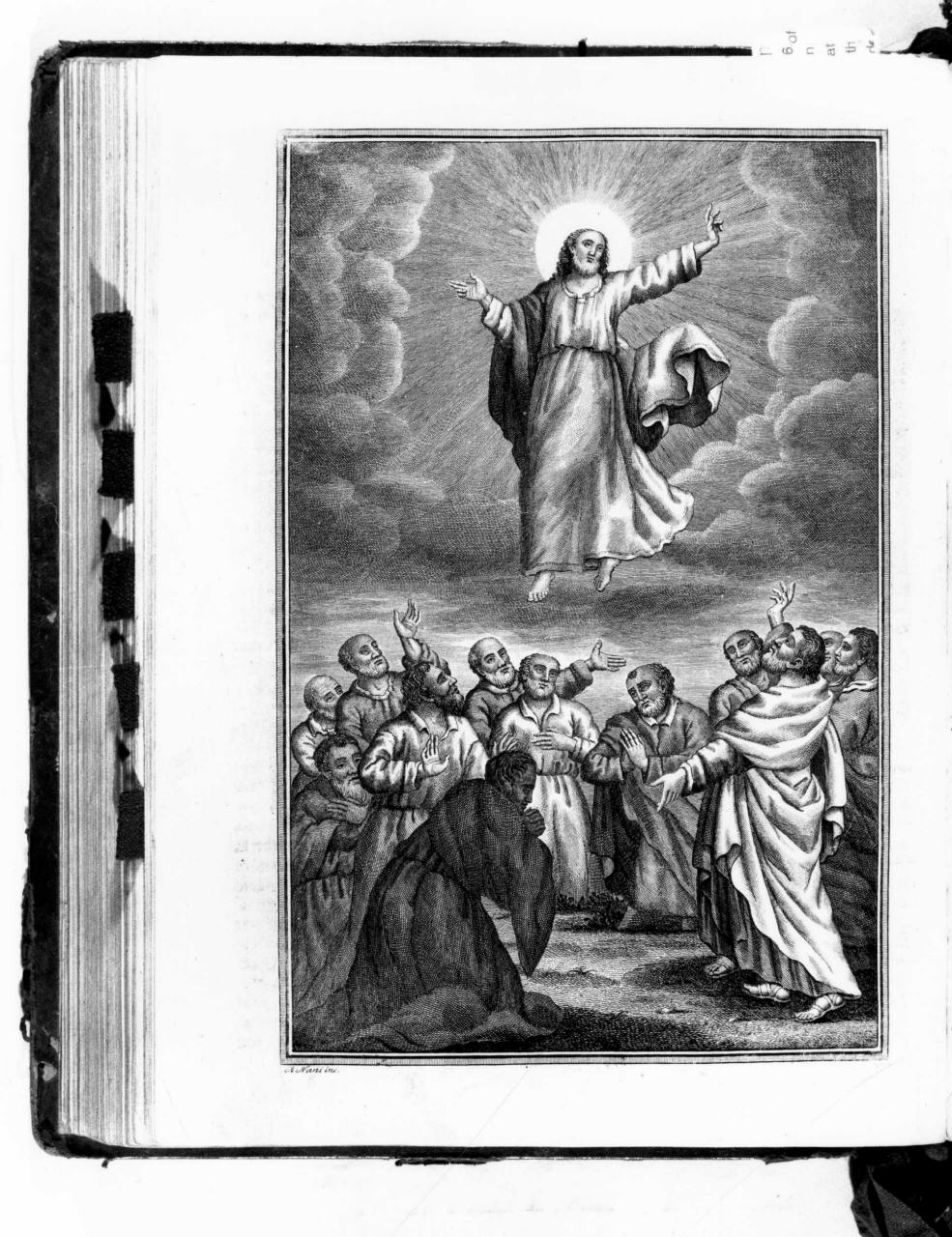 ascensione di Cristo (stampa) di Nani Antonio (sec. XIX)