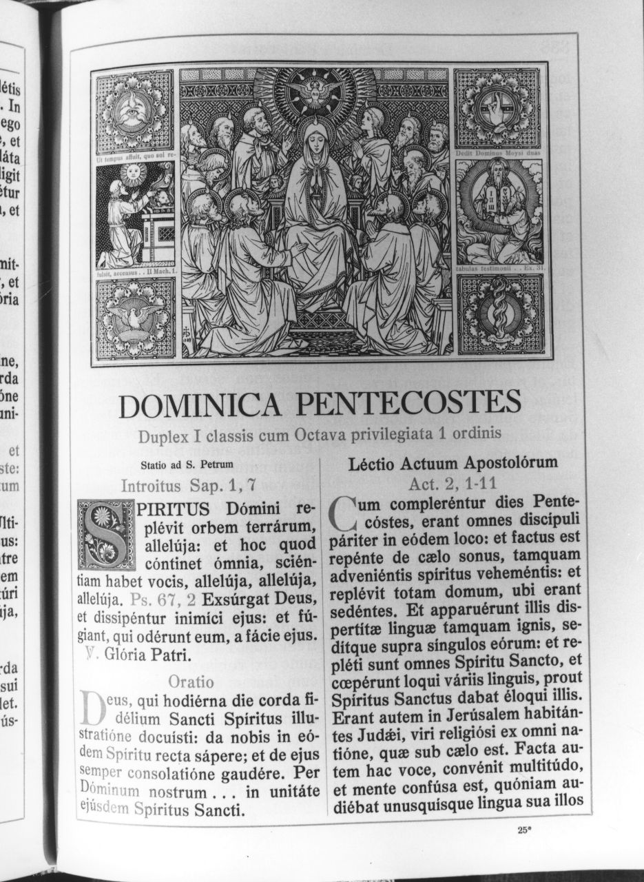 Pentecoste (stampa) di Monogrammista F.M.S (ultimo quarto sec. XIX)
