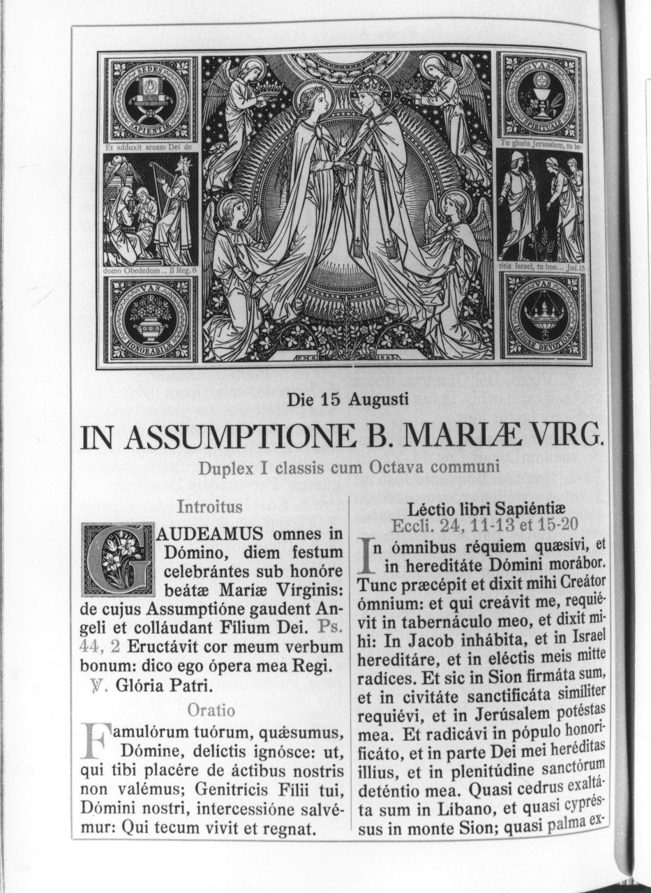 Madonna Assunta (stampa) di Monogrammista F.M.S (sec. XIX)