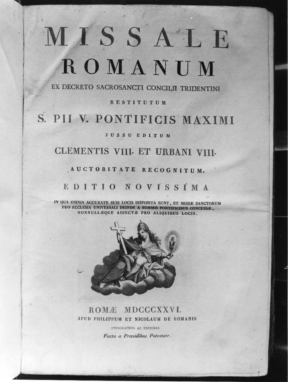 allegoria della Chiesa (stampa) - ambito romano (secondo quarto sec. XIX)