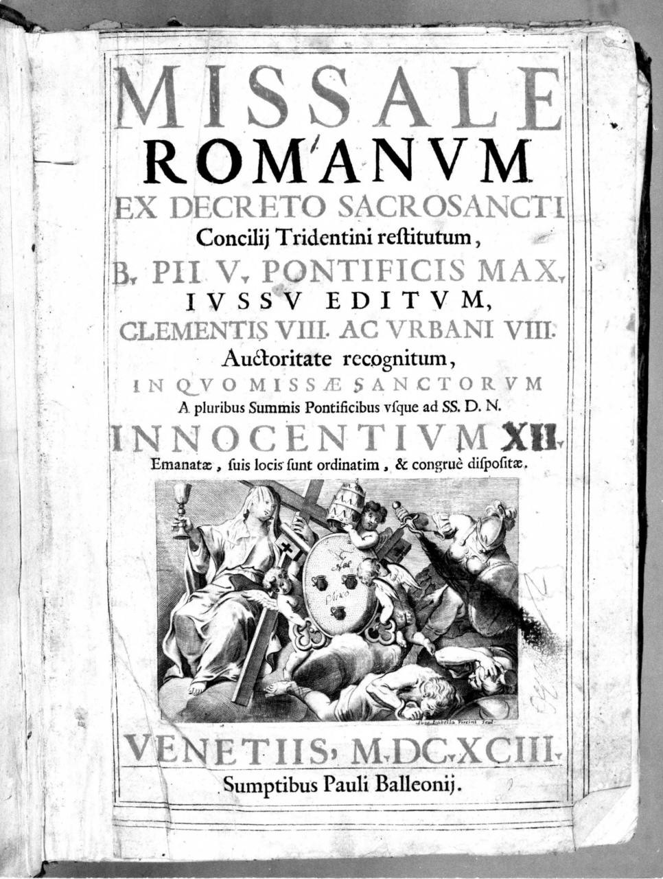 allegoria della Chiesa (stampa) di Piccini Elisabetto detta Suor Isabella - ambito veneto (sec. XVIII)