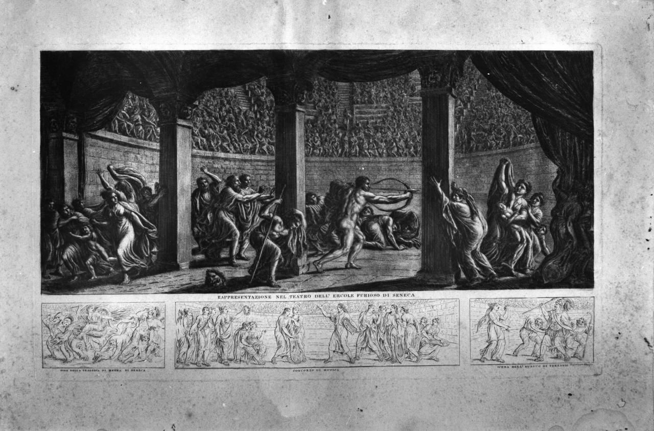 Rappresentazione teatrale (stampa, serie) di Ademollo Luigi (sec. XIX)
