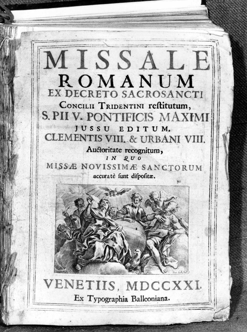 quattro evangelisti ispirati dai loro simboli (stampa) di Piccini Elisabetto detta Suor Isabella (sec. XVIII)