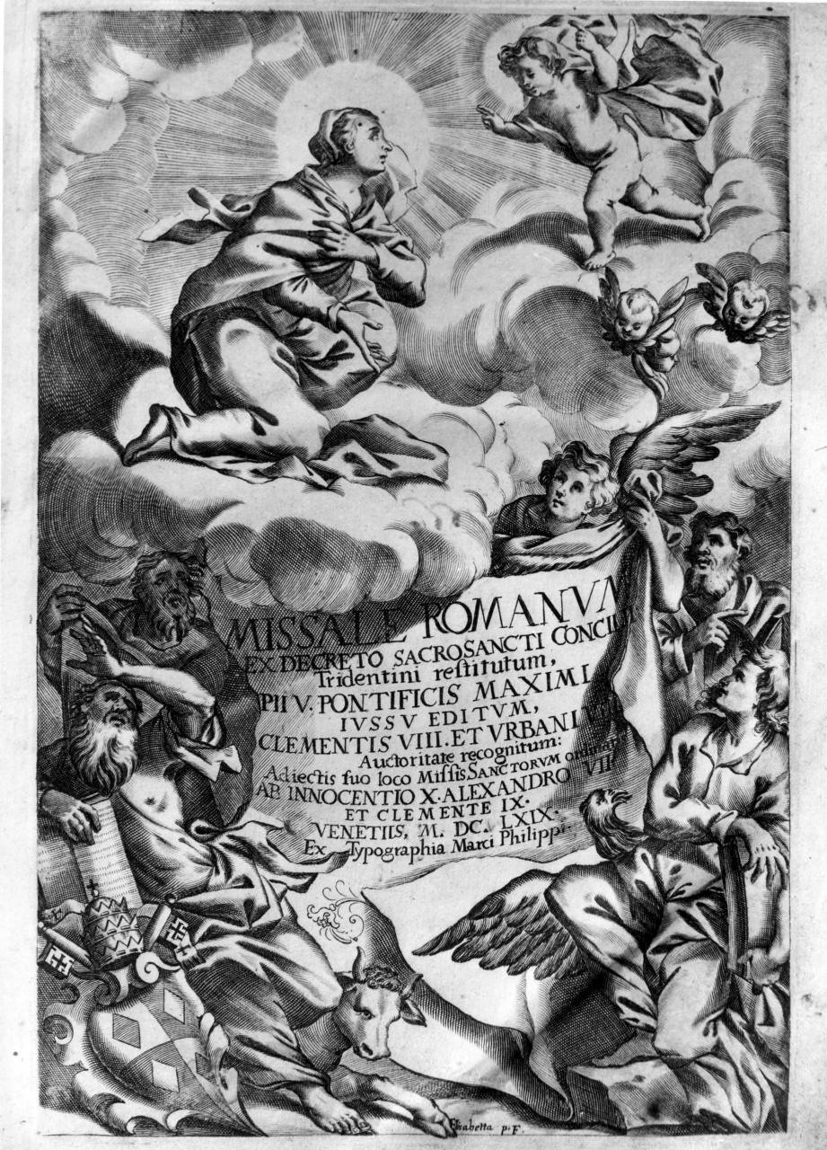 Annunciazione (stampa) di Piccini Elisabetto detta Suor Isabella (sec. XVII)