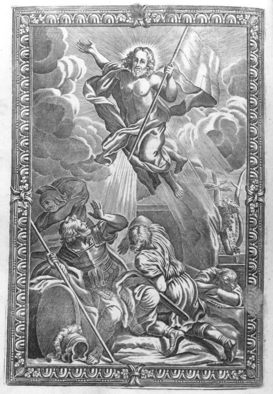 resurrezione di Cristo (stampa) di Piccini Elisabetto detta Suor Isabella (sec. XVIII)