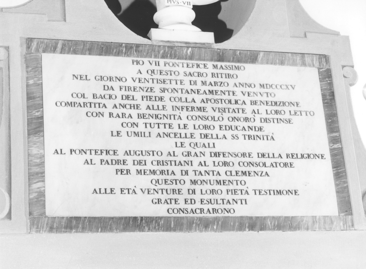 ritratto di papa Pio VII (scultura) - ambito toscano (sec. XIX)