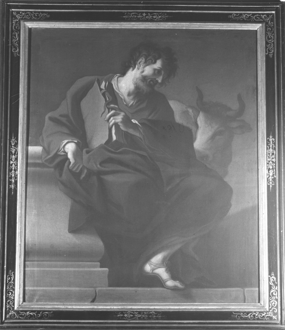 San Luca Evangelista (dipinto) di Pinzani Giuseppe (sec. XVIII)