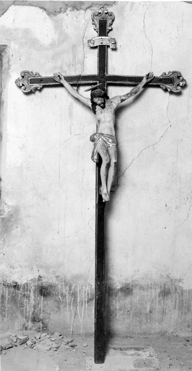 Cristo crocifisso (croce processionale) - produzione toscana (sec. XIX)