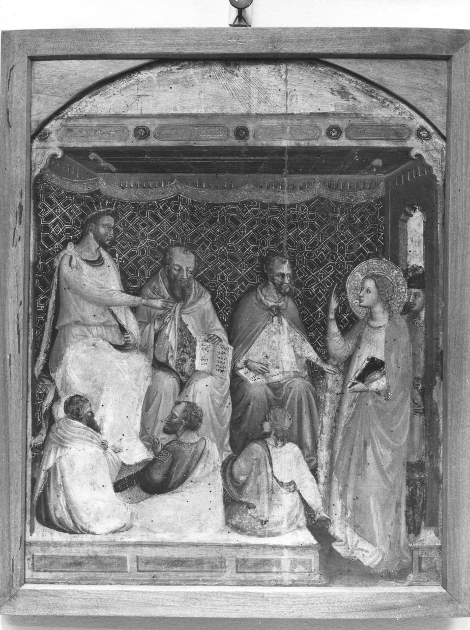 disputa di Santa Caterina d'Alessandria con i filosofi (dipinto) di Bicci di Lorenzo (sec. XV)