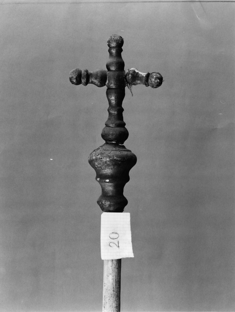 croce processionale - produzione toscana (fine sec. XVIII)