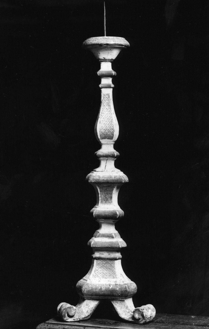 candeliere d'altare - produzione toscana (sec. XIX)