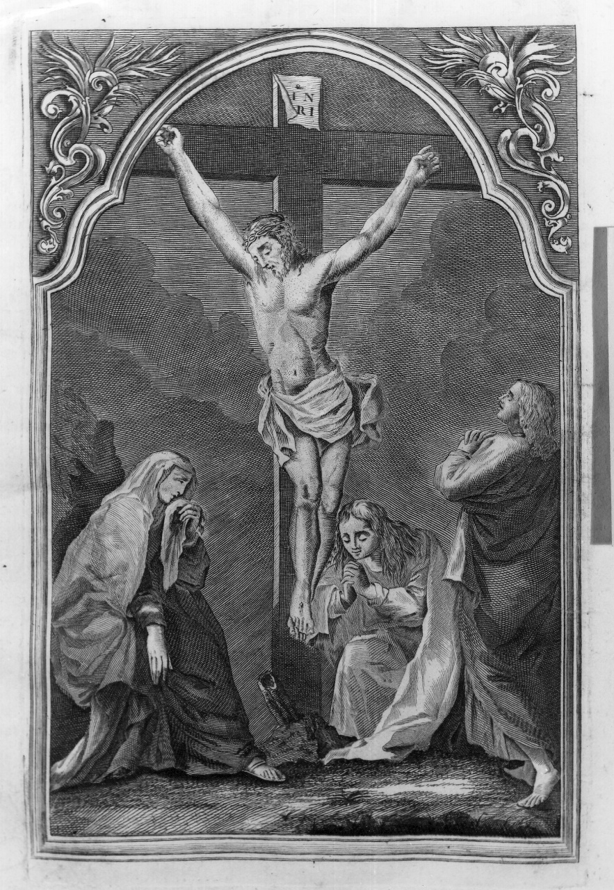 crocifissione di Cristo (stampa) di Orsolini Carlo (sec. XIX)