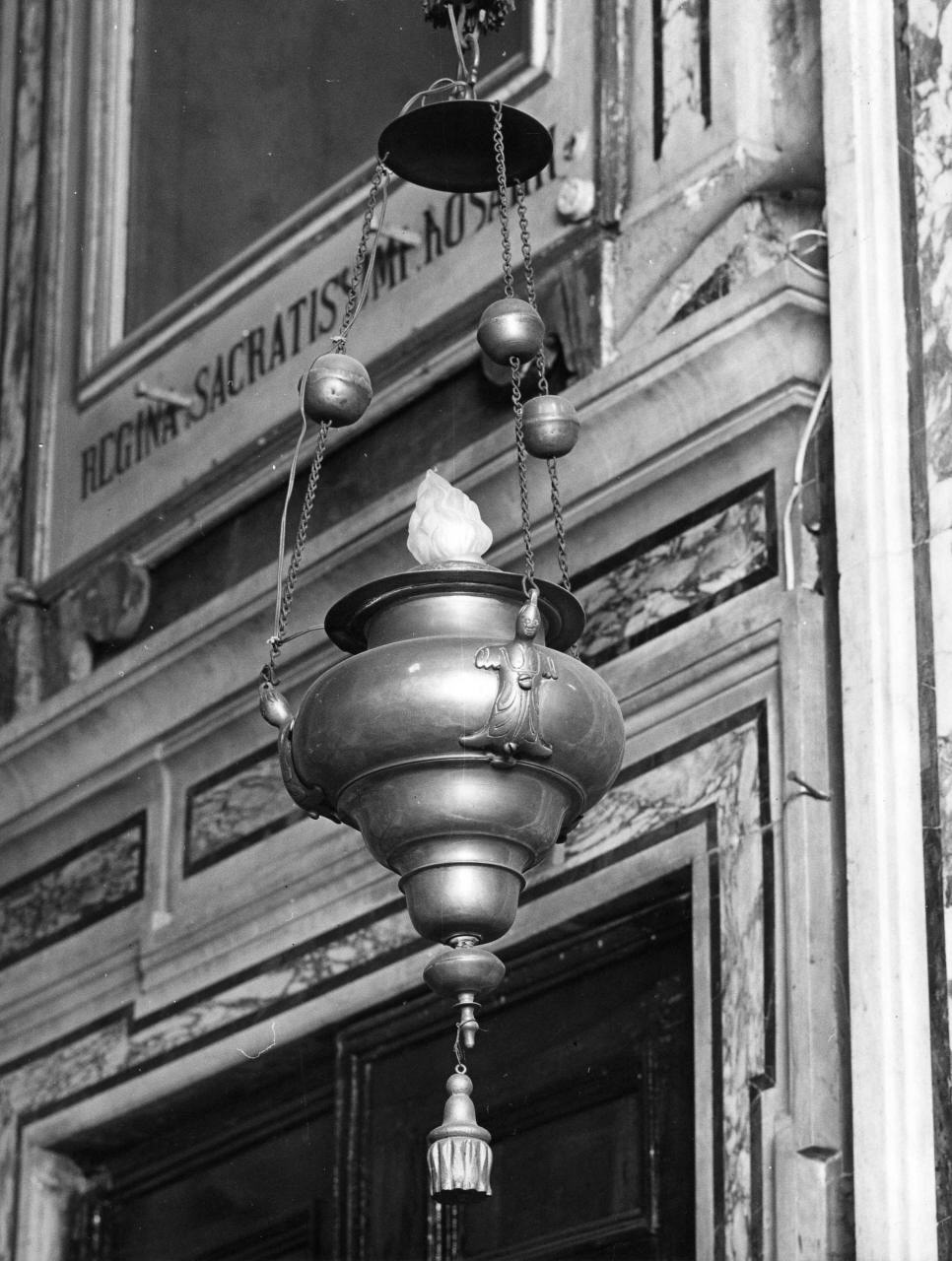 lampada da chiesa, coppia - bottega toscana (sec. XVIII)
