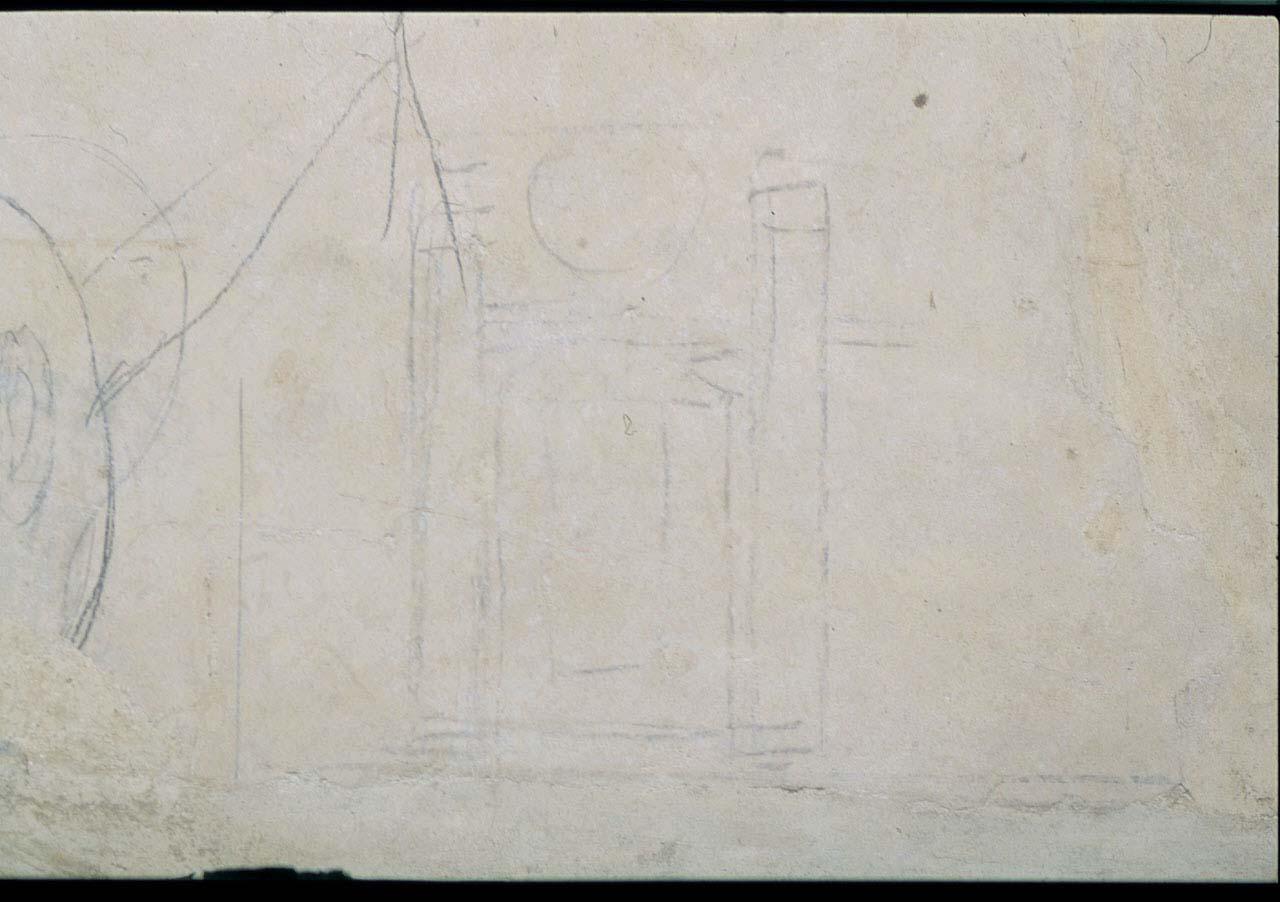 prospetto di facciata (disegno murale) di Buonarroti Michelangelo (sec. XVI)
