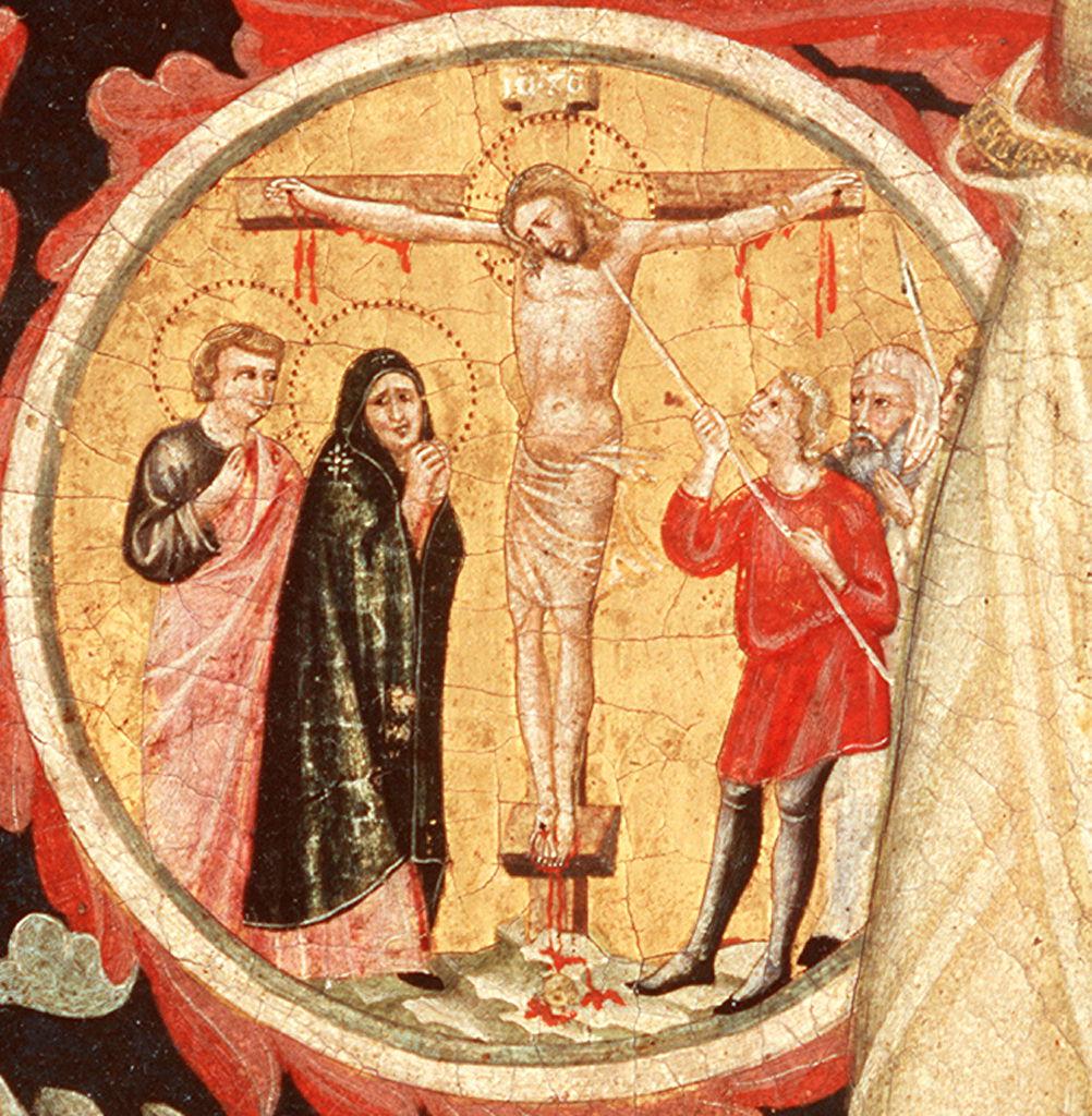 Cristo abbeverato di fiele (dipinto) di Pacino di Buonaguida (sec. XIV)