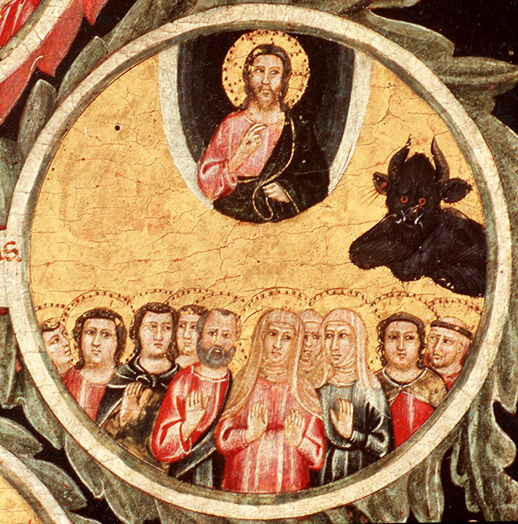 Cristo rimette i peccati agli eletti (dipinto) di Pacino di Buonaguida (sec. XIV)