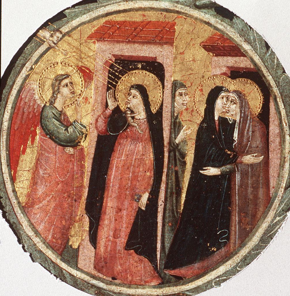 Annunciazione, Visitazione (dipinto) di Pacino di Buonaguida (sec. XIV)