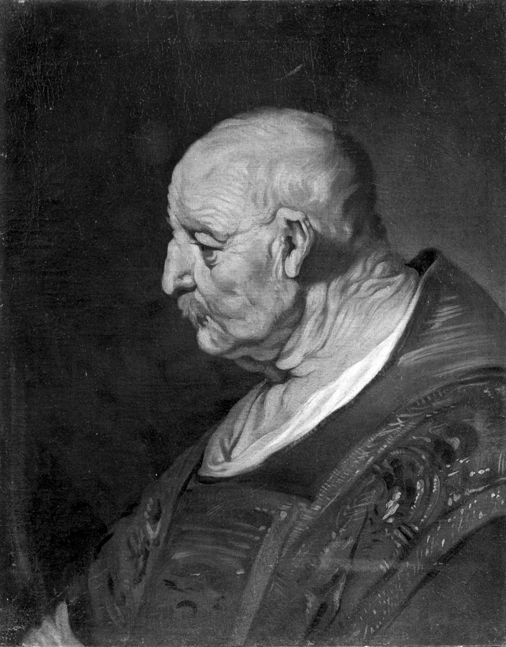 ritratto di vecchio sacerdote (dipinto) di Backer Jacob Adriaensz (attribuito) (sec. XVII)