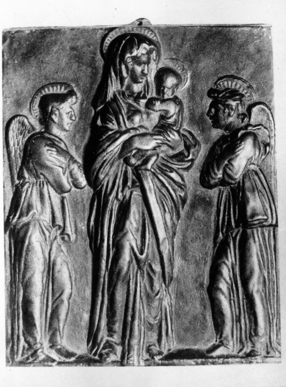 Madonna con Bambino e angeli (placchetta) - manifattura fiorentina (metà sec. XV)