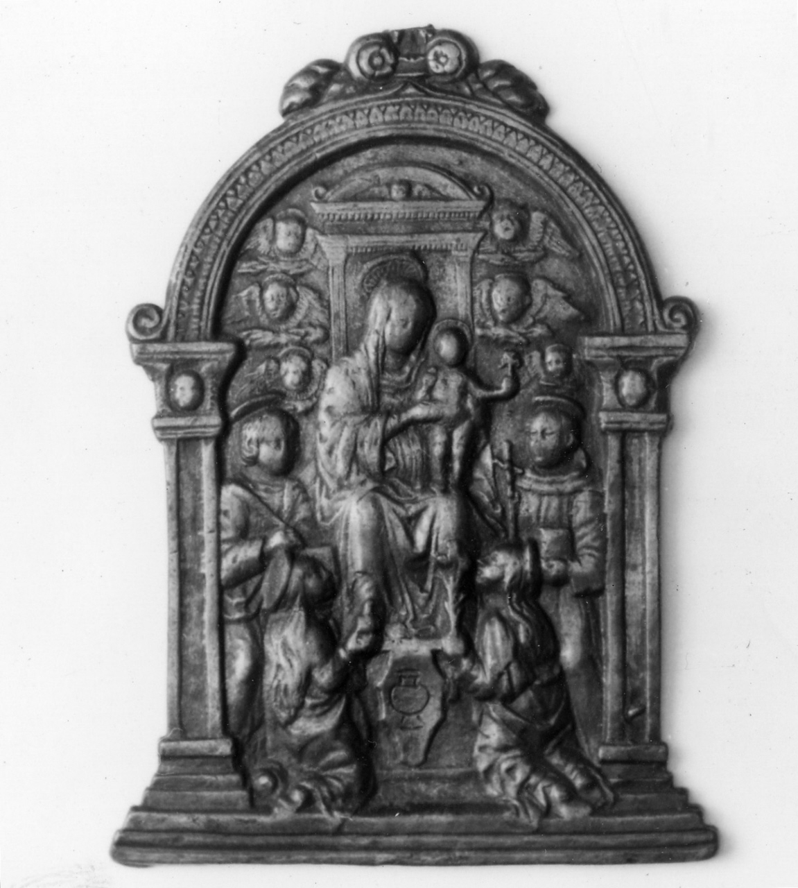 Madonna con Bambino e Santi (placchetta) - manifattura emiliana (fine/inizio secc. XV/ XVI)