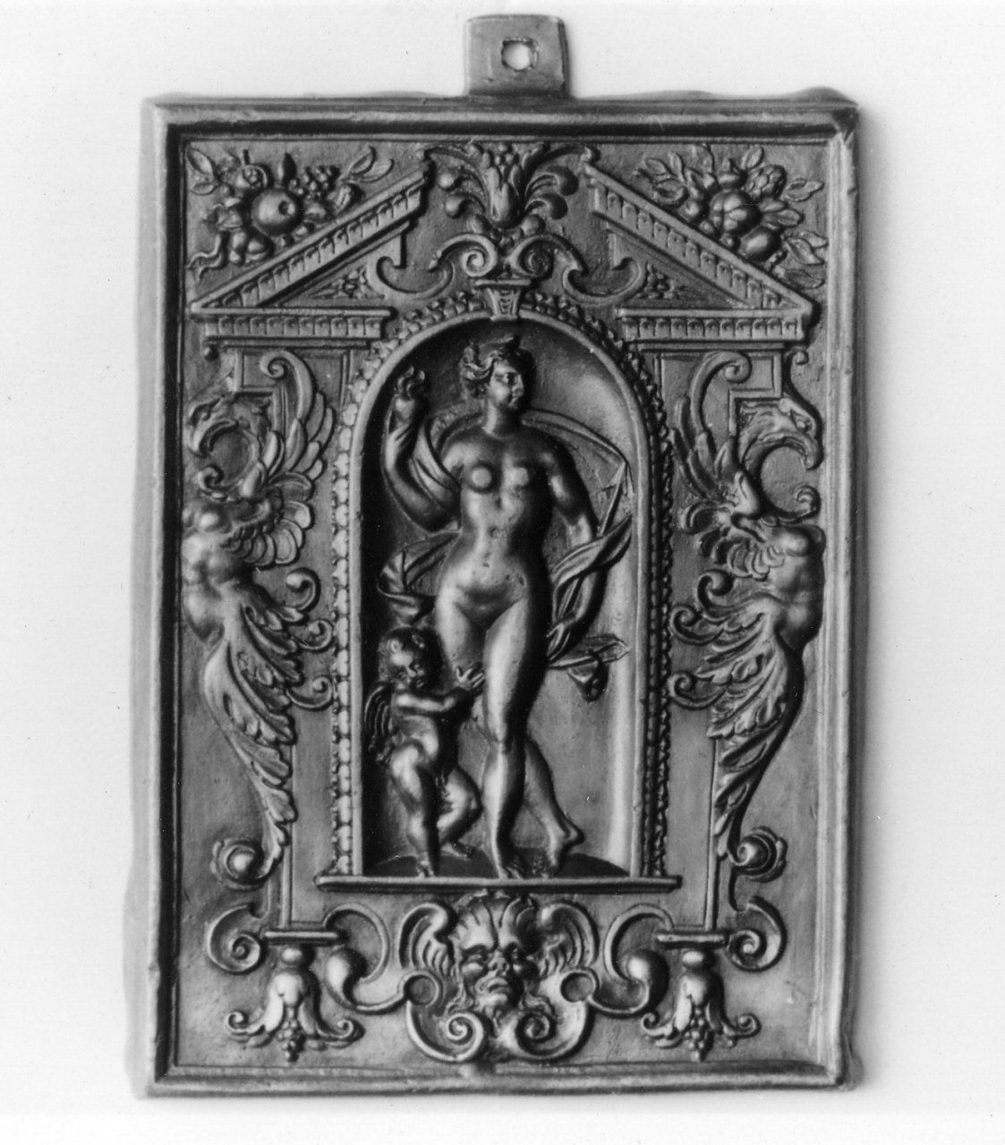 Venere e Cupido (placchetta) - manifattura tedesca (sec. XVI)