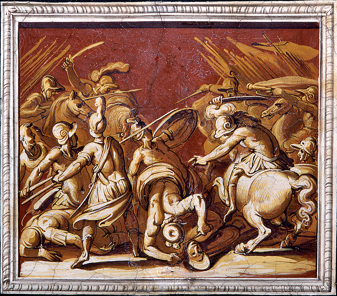 battaglia (dipinto) di Tempesta Antonio (attribuito) (sec. XVI)