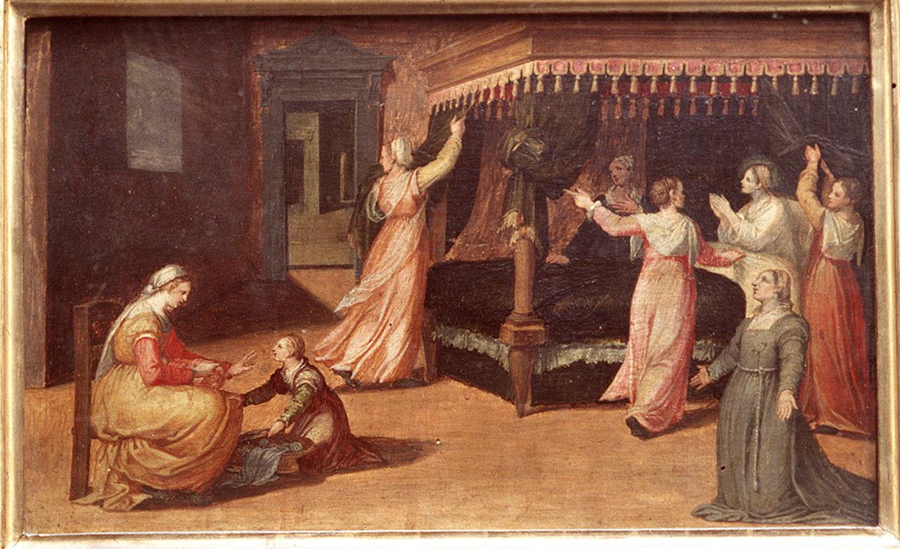 visione di Santa Aldegonda (dipinto) - ambito emiliano (sec. XVI)